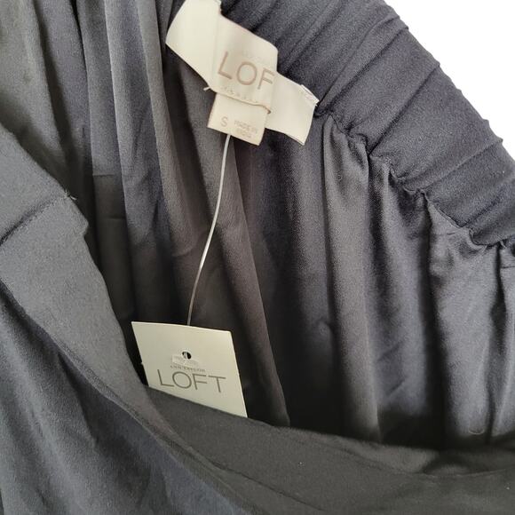 Ann Taylor LOFT Off The Shoulder Dress Tie Cuff 3/4 Sleeves Dress Small - Picture 8 of 9